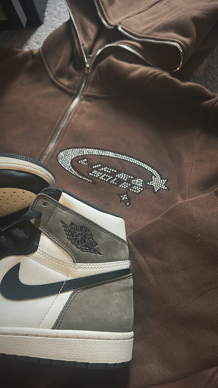 Brown “Shooting Star” Full Zip