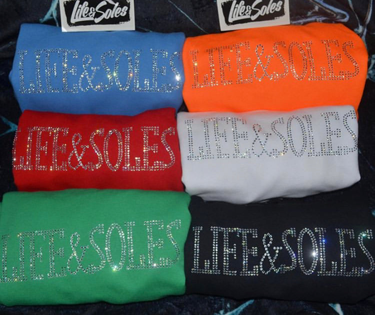 Rhinestone Pullover Hoodies