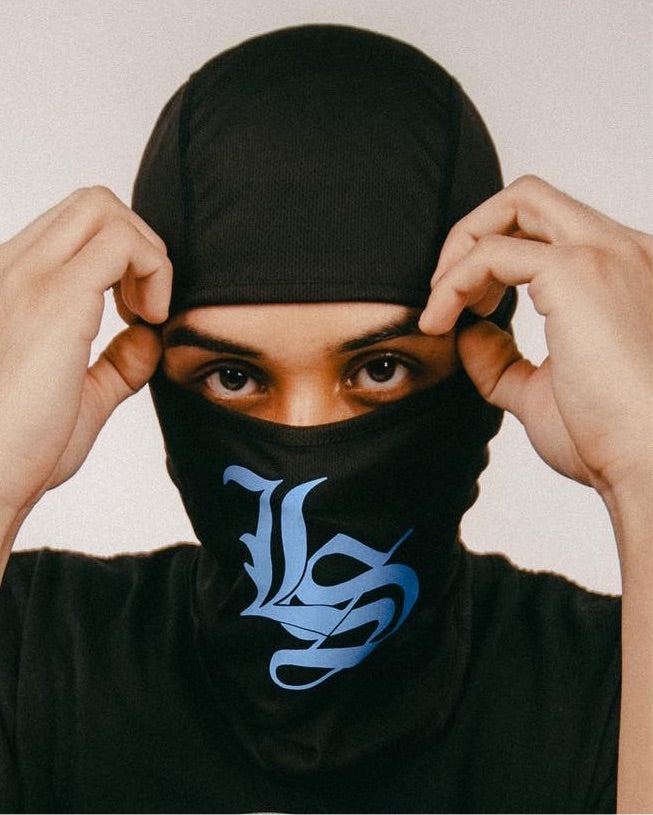 LS Blue Reflective Ski Mask