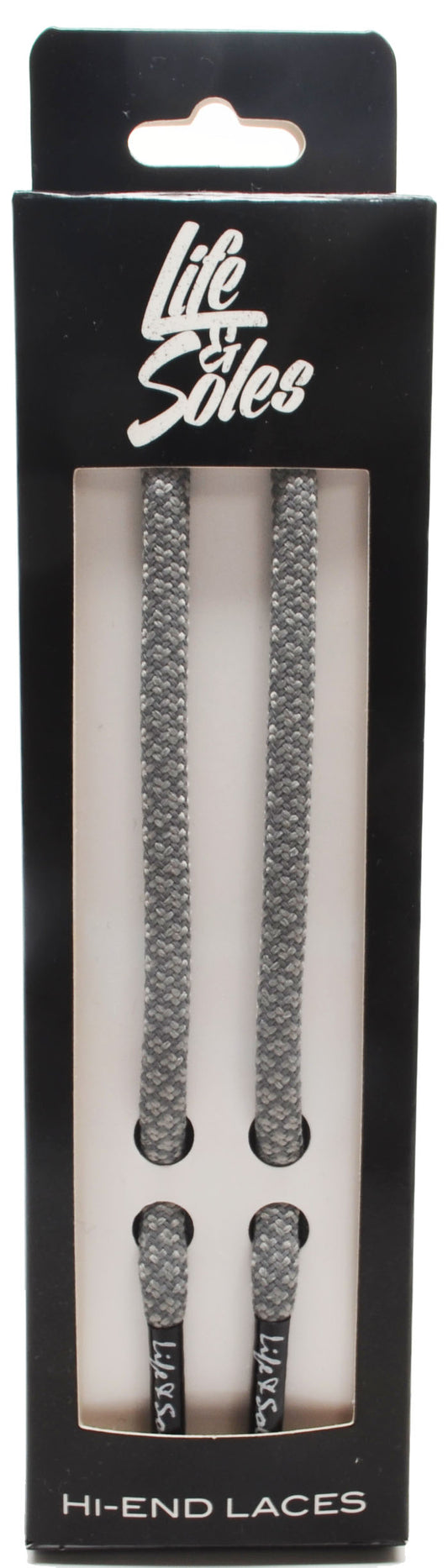 Grey Reflective Rope Shoelaces