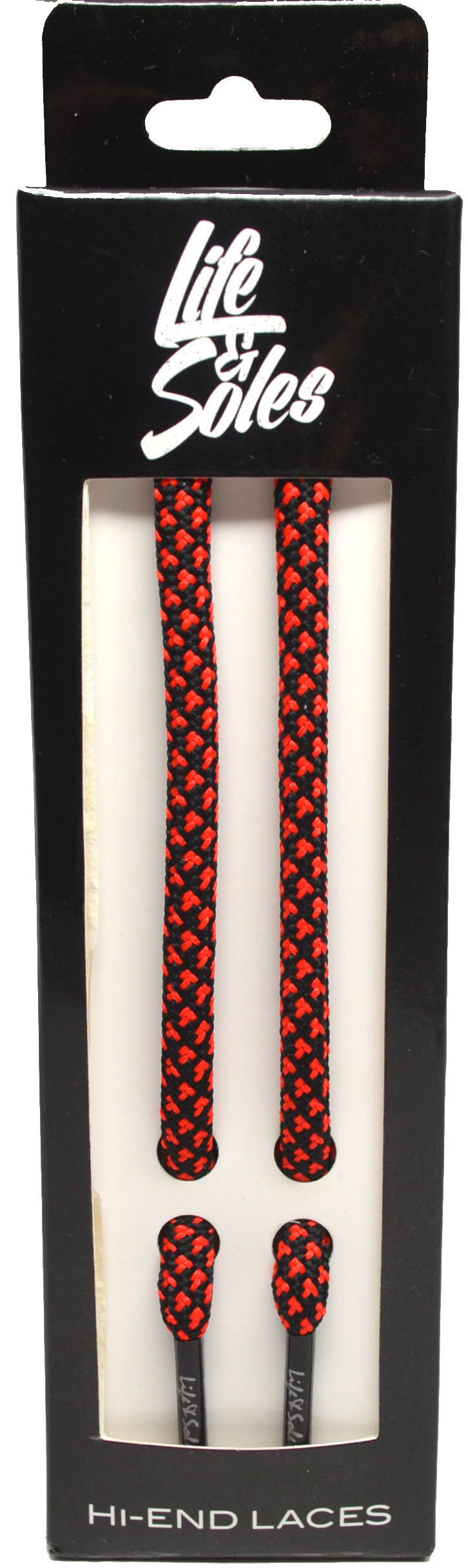 Black & Red Rope Shoelaces